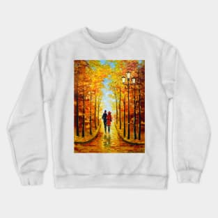 Autumn walk in the Park Crewneck Sweatshirt